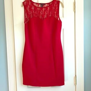 Red cocktail dress